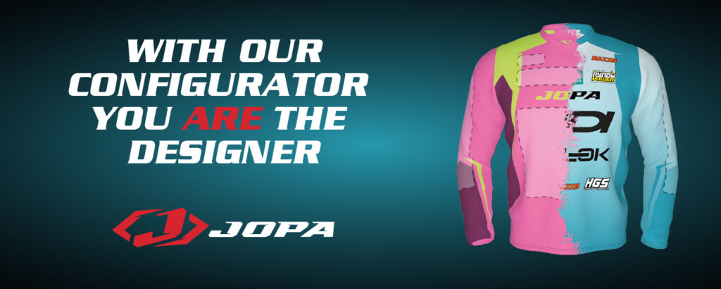 JopaMX Configurator, ontwerp zelf je crosskleding